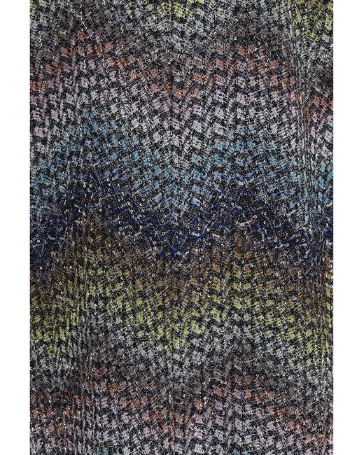 Missoni Black Single-Breasted Lamé Viscose Blazer
