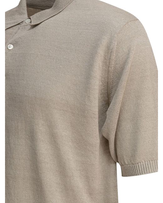 Beams Plus Multicolor Hemp Polo Shirt Polo Shirts for men