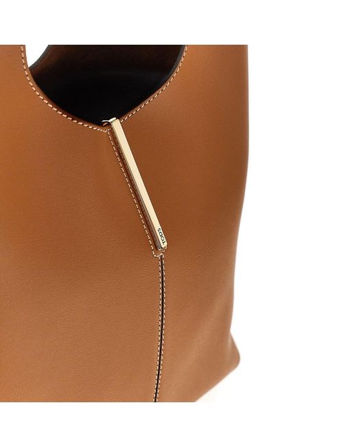 Tod's Brown Leather Small Tote Shopping Bag