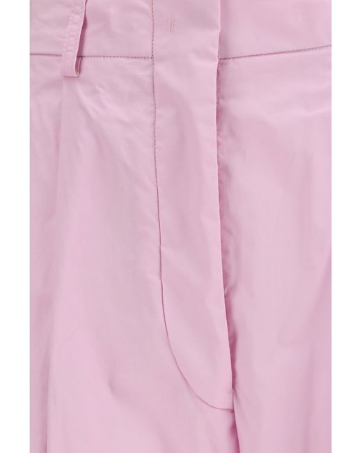 THE LATEST Pink Wide-Leg Cotton Pants