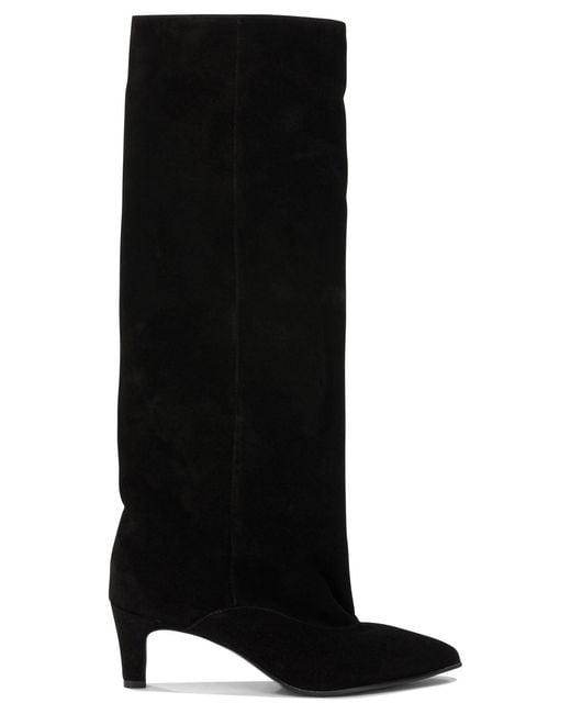 Strategia Black A5983 Velour Nero Boots