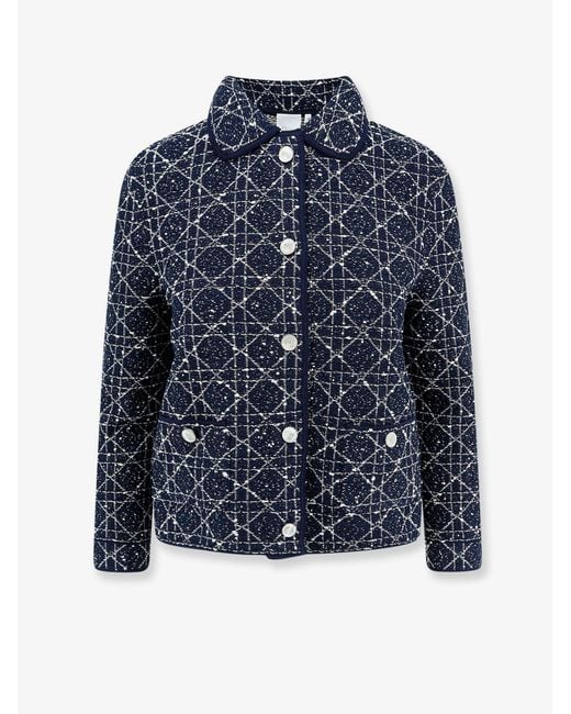 Dior Blue Dior Macrocannage Blazer