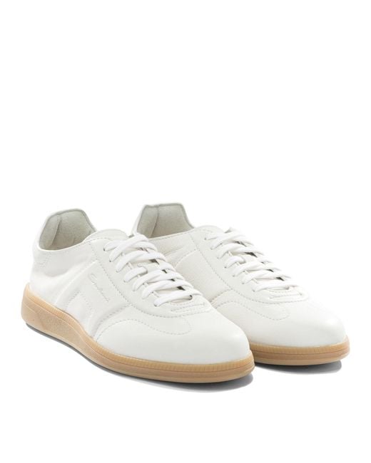 Santoni White "Oly" Sneakers for men