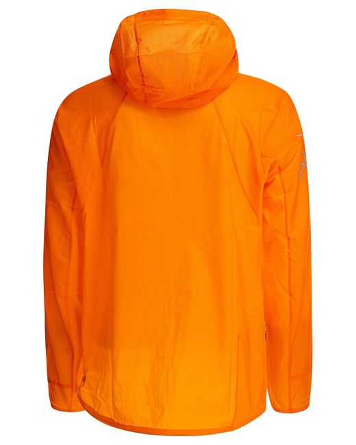 Arc'teryx Orange "Norvan Windshell" Windbreaker Jacket for men