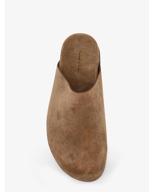 Rick Owens Brown Suede Sandals for men