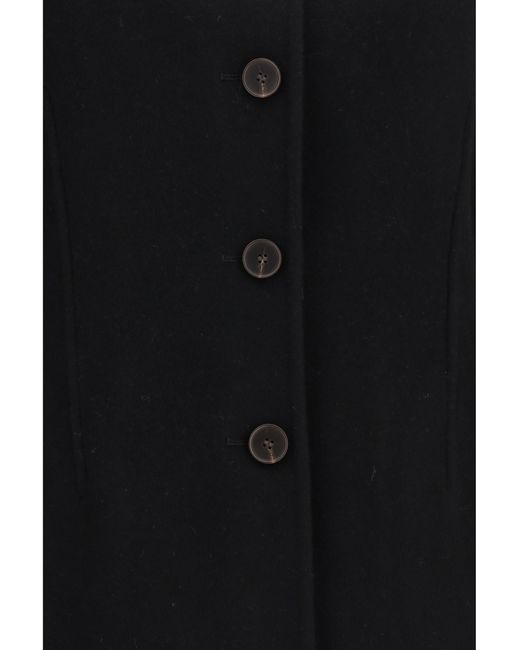 Rohe Black Jacket Sculptural Oversized-Sleeve