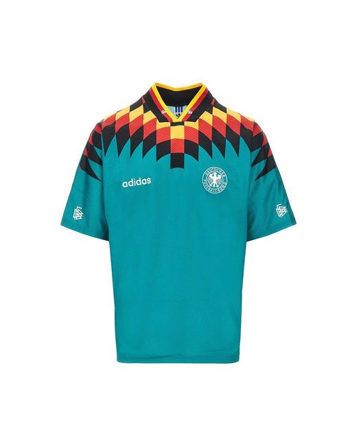 Adidas Originals Blue Germany Away 1994 T-Shirt for men