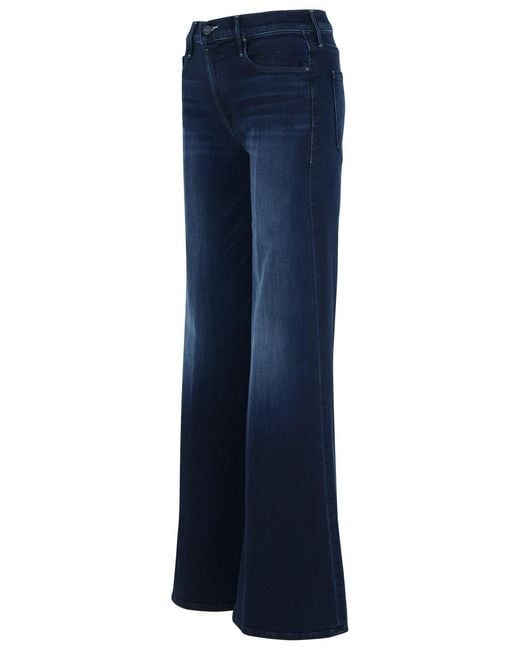 Mother Blue The Twister Sneak Dark Jeans