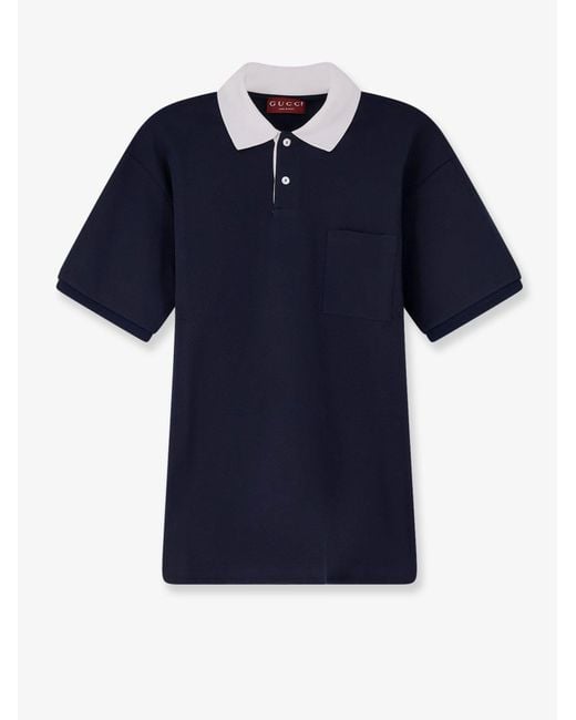 Gucci Blue Polo Shirts for men