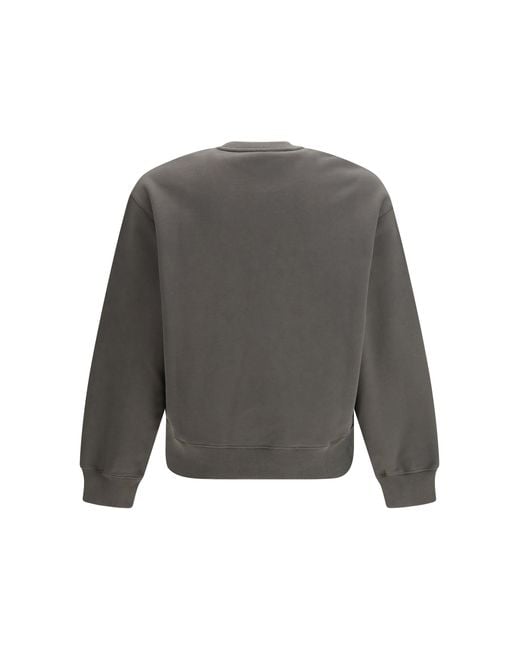 Maison Kitsuné Gray Cotton Sweatshirt Beluga for men