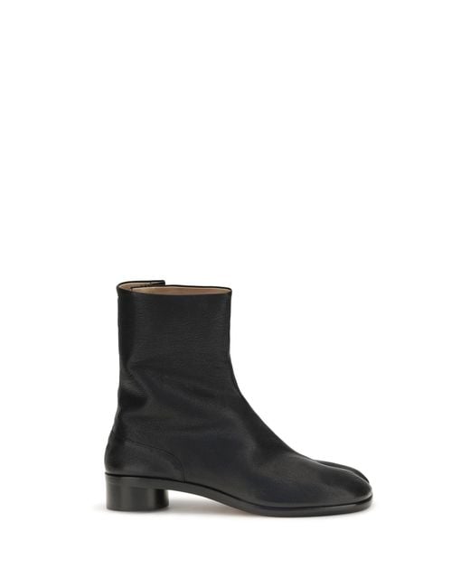 Margiela Black Tabi Ankle Boots for men