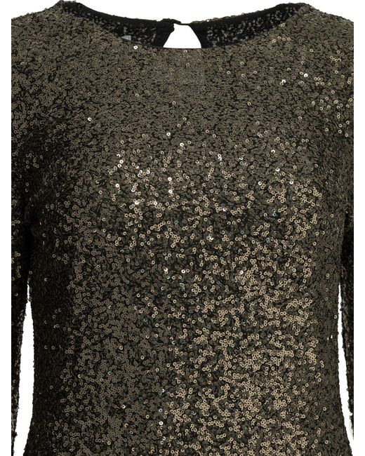 Semler Black Short Dress With Sequins