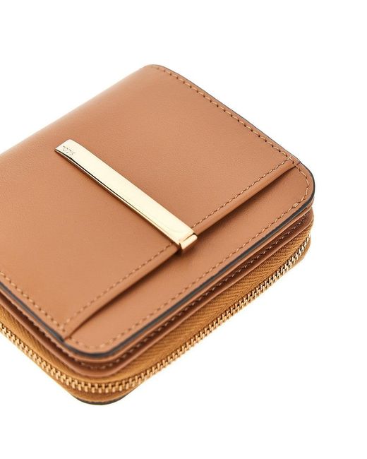Tod's Brown Leather Small Bi-Fold Wallet
