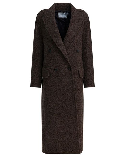Max Mara Black Wool Cashmere Coat