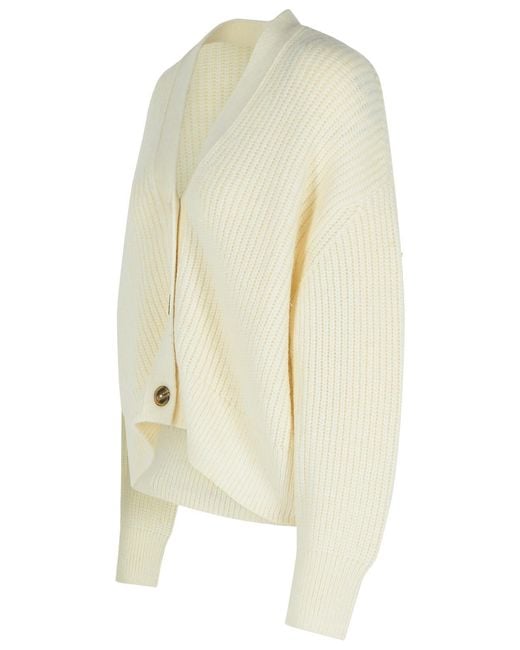 Closed Natural Alpaca Blend Cardigan Ivory
