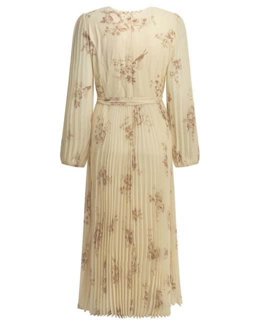 Zimmermann Natural "Sunray" Midi Dress