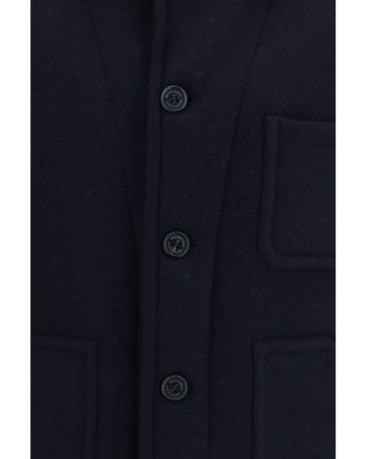 Brooksfield Blue Wool Work Jacket for men