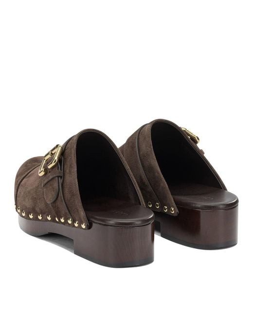 Chloé Brown "Jeannette" Clogs