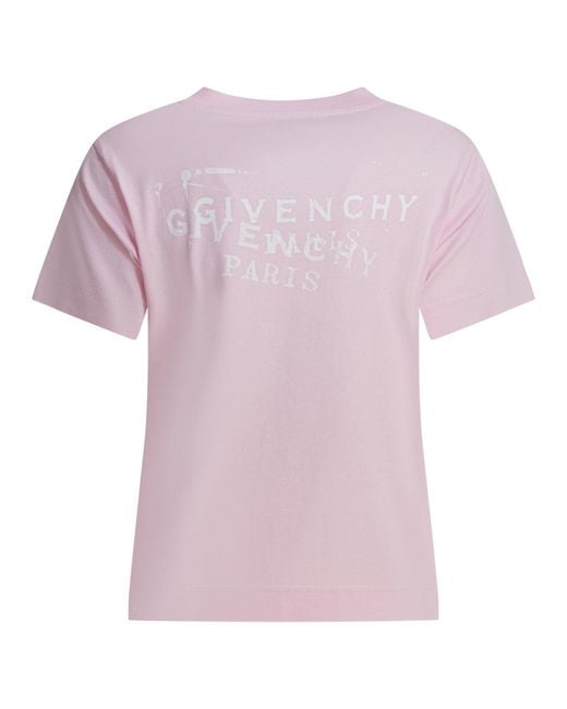 Givenchy Pink "Fitted" Crew-Neck T-Shirt
