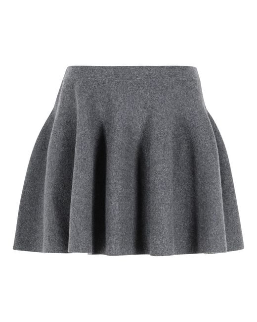 Lisa Yang Gray 'Wren' Cashmere Miniskirt