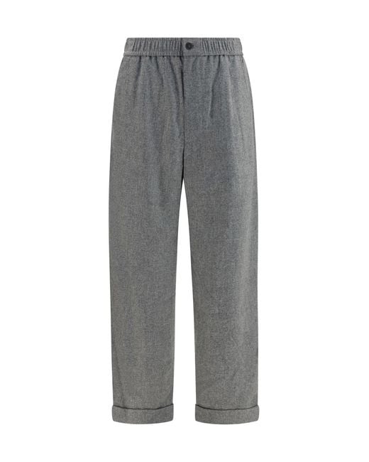 Giorgio Armani Gray Oversized Pants for men