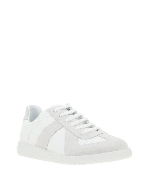Margiela White Leather Sneakers for men