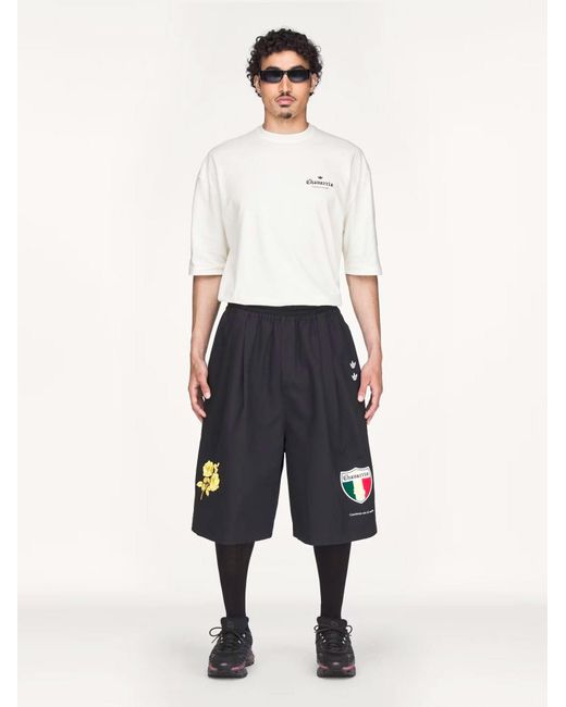 ADIDAS X WILLY CHAVARRIA Black Oversized Bermuda Shorts for men