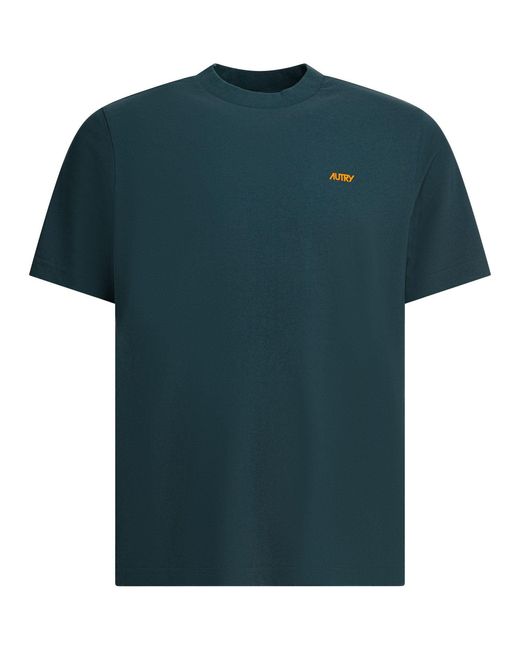 Autry Green Cotton T-Shirt With Logo T-Shirts for men