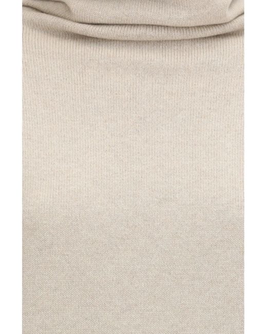 Alaïa White Alaïa High-Neck Jumper