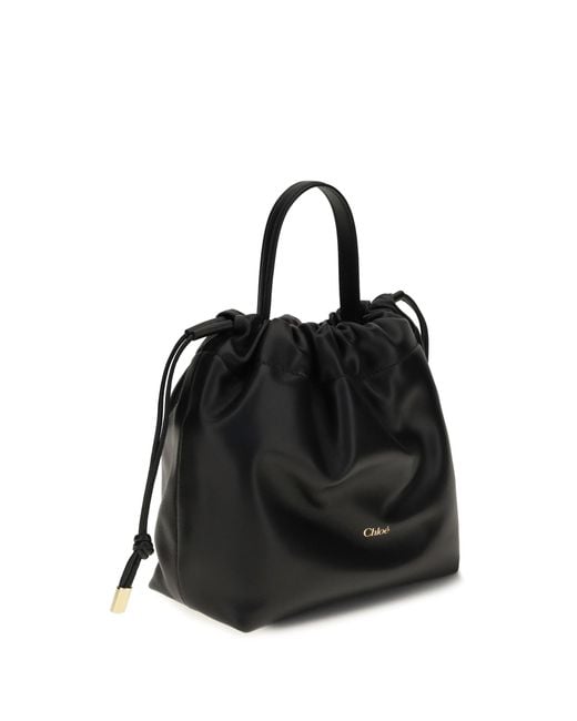 Chloé Black Chloé Icons Leather Chain Shoulder Bag