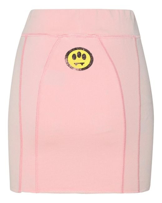 Barrow Pink Cotton Miniskirt