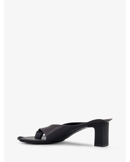 MM6 by Maison Margiela White Leather Sandals
