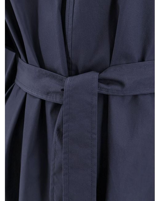 Nude Blue Dress — Belted Cotton