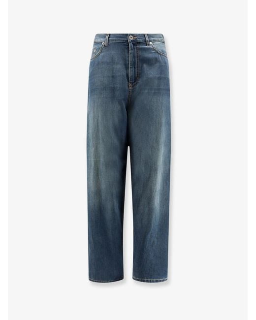 Women's Blue Dior Light Denim Jeans With Vintage Effect
