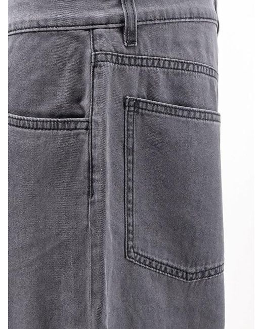 Miu Miu Gray Light Denim Trousers