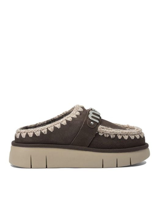 Mou Brown Loafers & Slippers