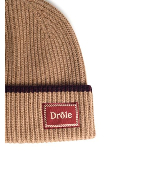 Drole de Monsieur Natural 'Le Bonnet Laine' Merino Wool Beanie for men