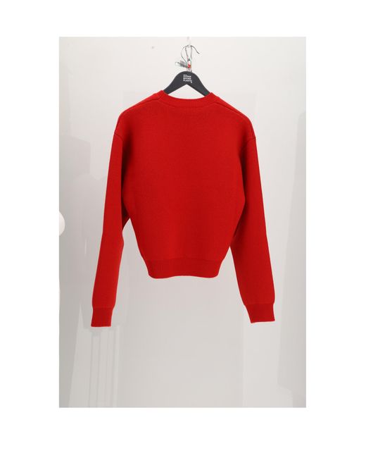 Céline Red Crewneck Sweater