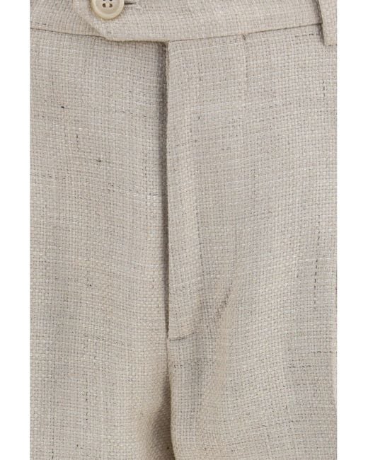Brunello Cucinelli Natural Hopsack Suit for men