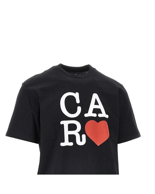 Carhartt Black 'Car Heart' Print T-Shirt for men