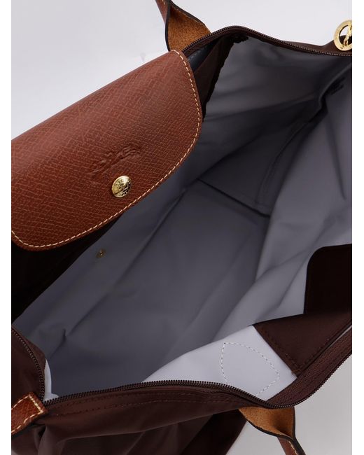 Longchamp Brown Le Pliage Nylon Shoulder Bag