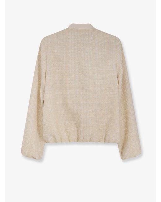 Gucci Natural Checked Cotton Tweed Jacket