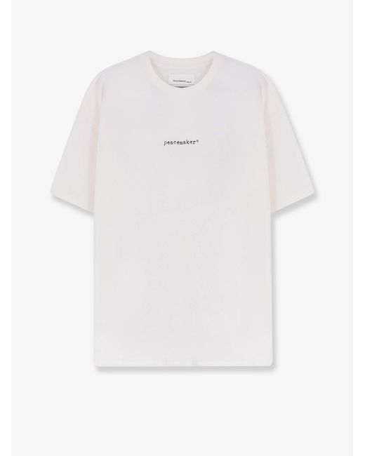 Oamc Peacemaker White Cotton T-Shirt for men