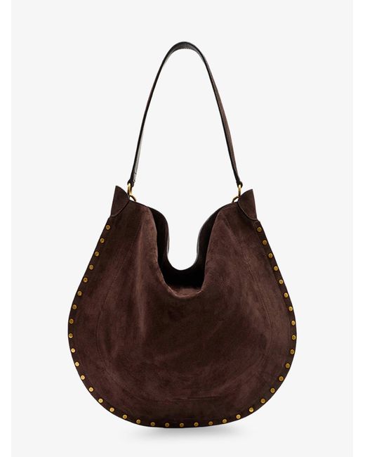 Isabel Marant Brown Oskan Hobo Suede Shoulder Bag
