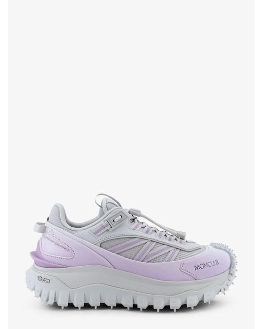 Moncler White Nylon Trailgrip Sneakers With Contrasting Inserts
