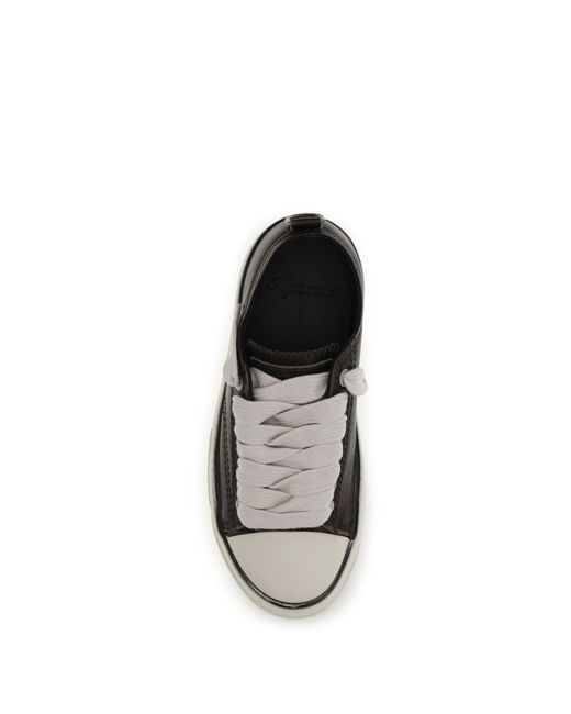 Represent White Rep-Cap Leather Sneakers Dark for men