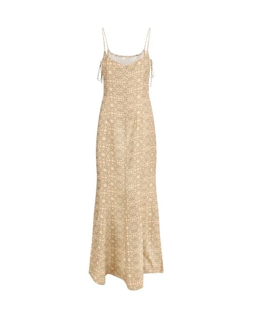 Kristina Ti Natural Sleeveless Long Dress