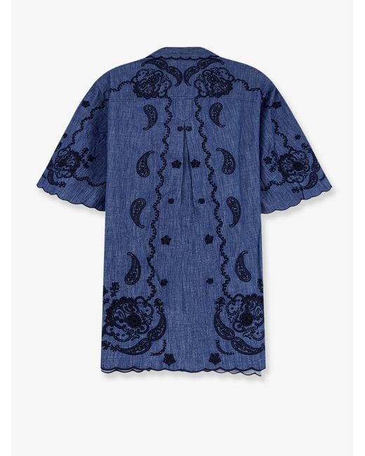 Zimmermann Blue Aster Denim Mini Dress