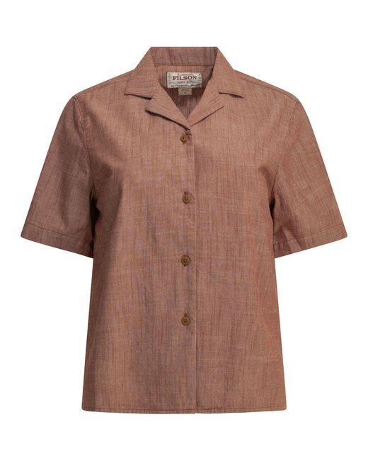 Women's Brown "Camp" Casual Shirt