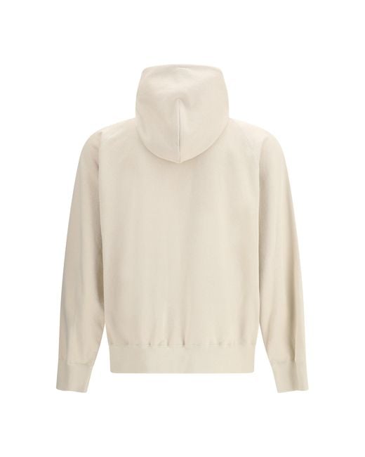 Sacai Natural Cotton Jersey Hoodie By + Carhartt Wip for men